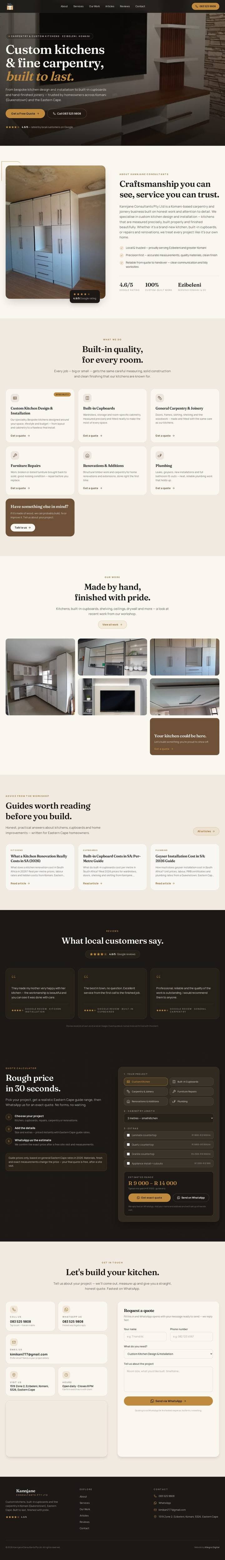 Kannjane Consultants website