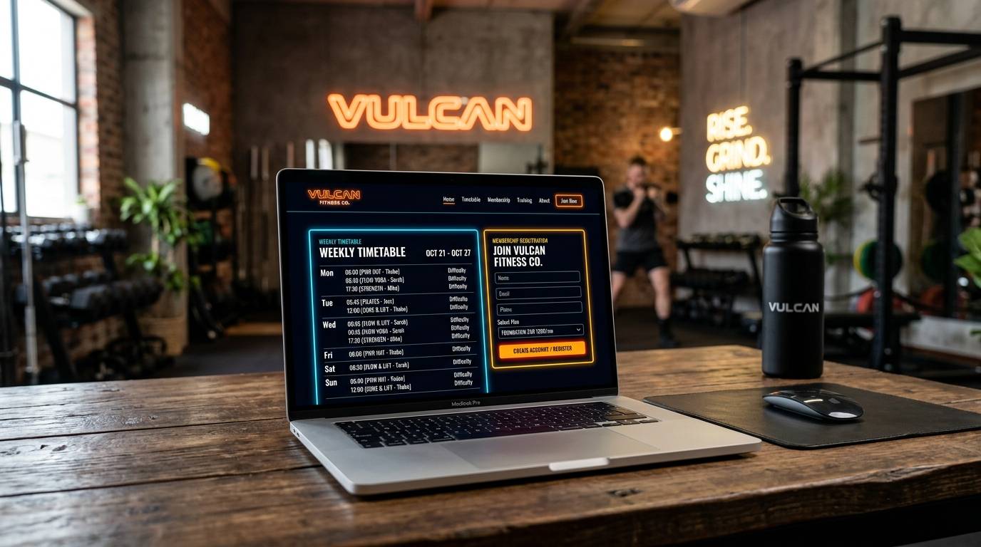 Gym Website Design South Africa: Timetables, Leads, Local Search